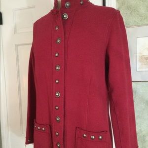 Neon Buddha Raspberry French Terry Jacket L